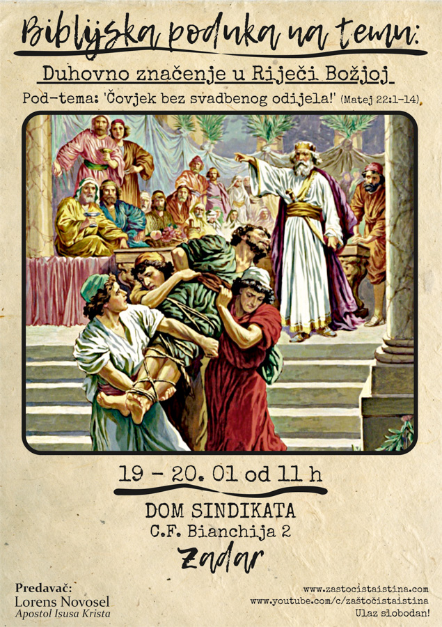 2019 01 biblijska poduka duhovno značenje u riječi božjoj (pod tema čovjek, bez svadbenog odijela! )(zd)