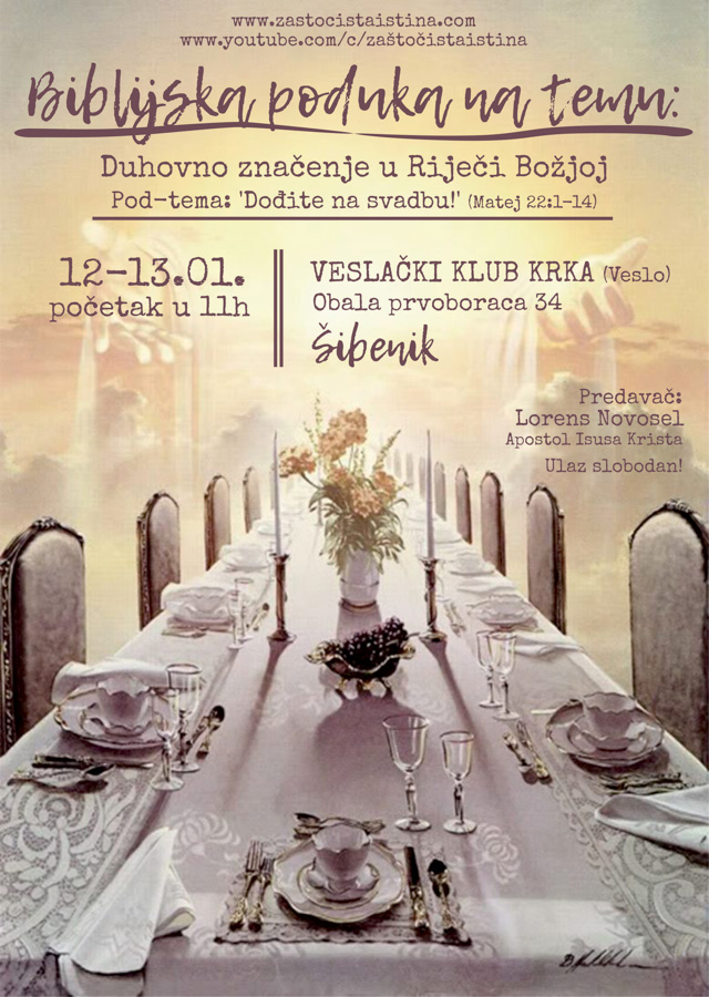 2019 01 biblijska poduka duhovno značenje u rijeći božjoj (pod tema dođite na svadbu! ) (ši)