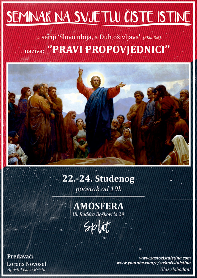 2019 11 u seriji slovo ubija, a duh oživljava pravi propovjednici (st)