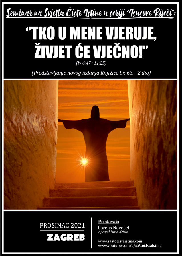 2021 12 tko u mene vjeruje, živjet će vječno! promocija knjižice br. 63, 2.dio (zg)