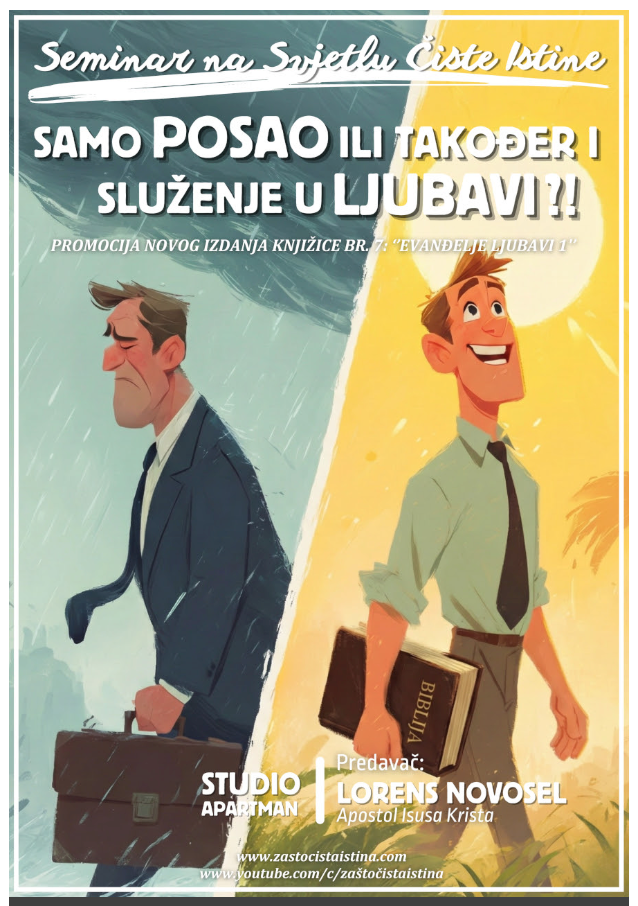 plakat samo posao ili sluzenje u ljubavi 1