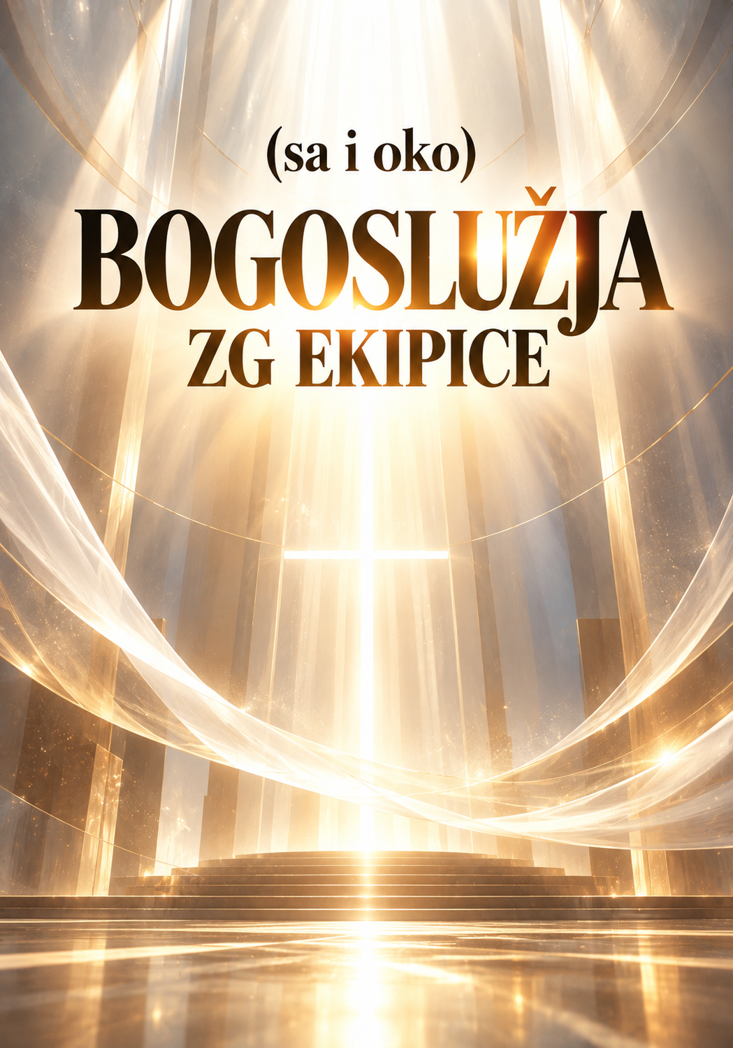 ethereal cathedral light poster